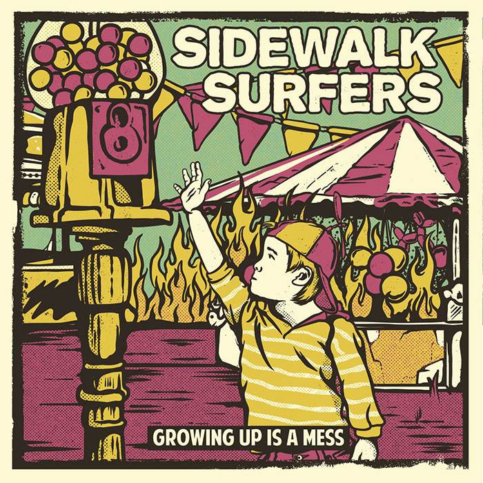 Sidewalk Surfers - Growing Up Is A Mess CD - Barhill Records